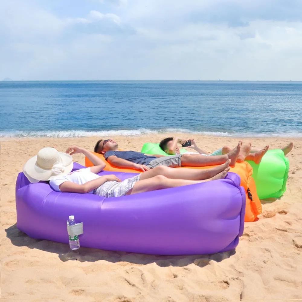 Bequemes aufblasbares Sofa Outdoor Tragbares aufblasbares Sofa Faltbares Camping-aufblasbares Sofa Outdoor-Möbel Aufblasbare Liege
