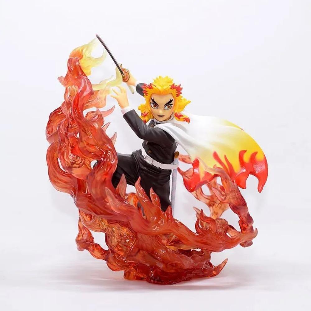 Rengoku Kyoujurou Figurki 18cm Demon Slayer Figurka Anime Gk Kolumna Płomienia Zapalenia Model Kyoujurou Figurki Akcji Lalki Zabawki