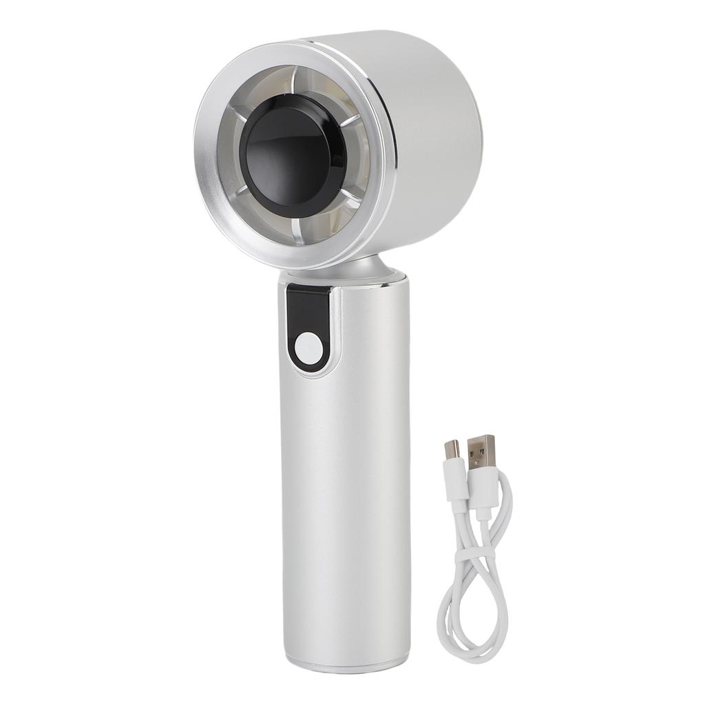 Handheld Portable Turbo Fan 4000mAh Rechargeable Personal Battery Operated Quiet Small Pocket Fan with 5 Speeds Ambient