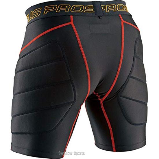 Pantaloni ZETT Baseball Pro Status Stretch Negru x Roșu Mărime BP47P (căptușită), (1964), M,