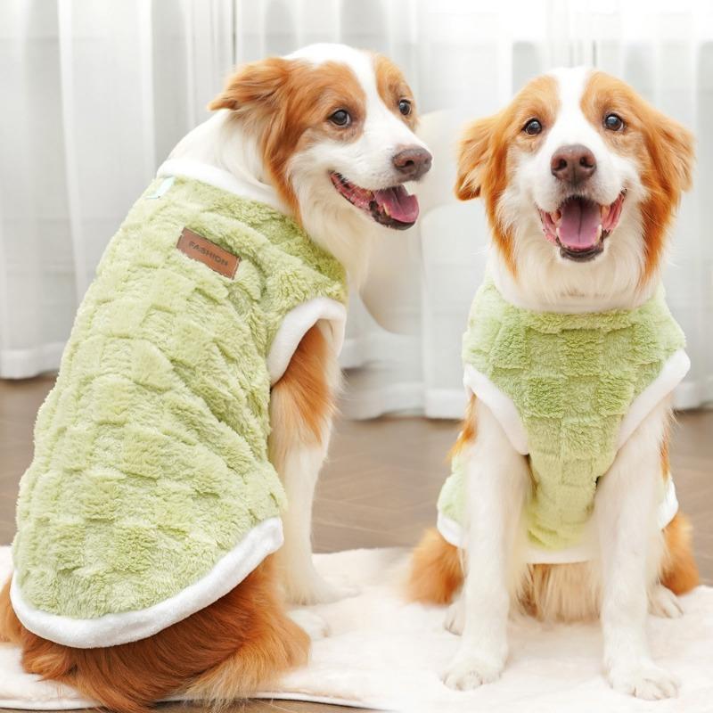 New Autumn and Winter Pet Clothing Dog Clothes Plush New Cat Clothing, Golden Retriever Big Dog and Cat