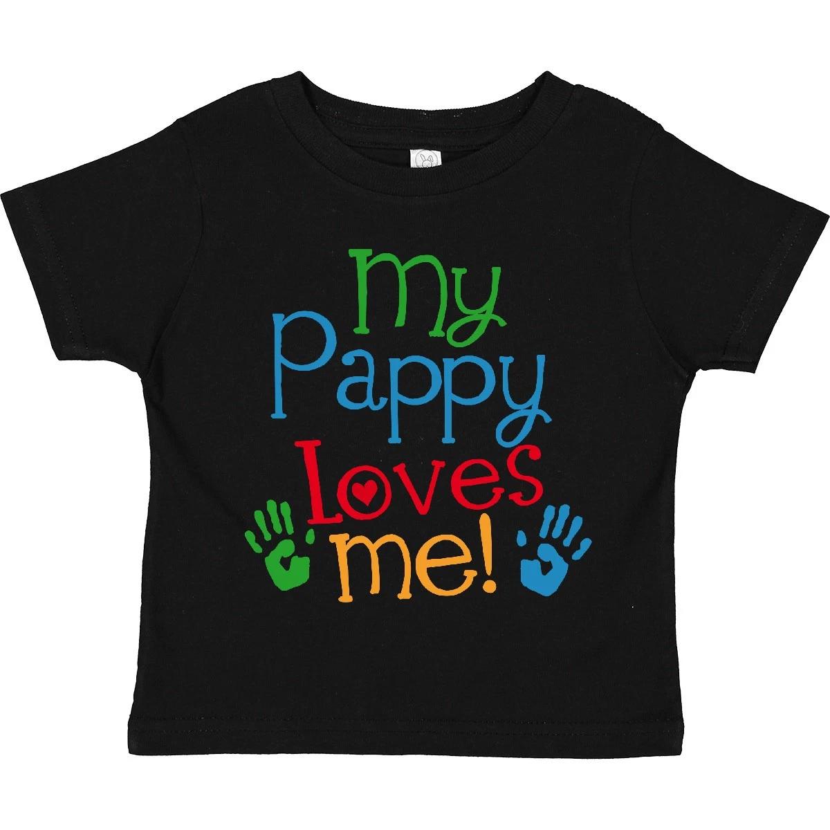 Inktastic My Pappy Loves Me Toddler T-Shirt From Childs Clothing Grandkids Child 160