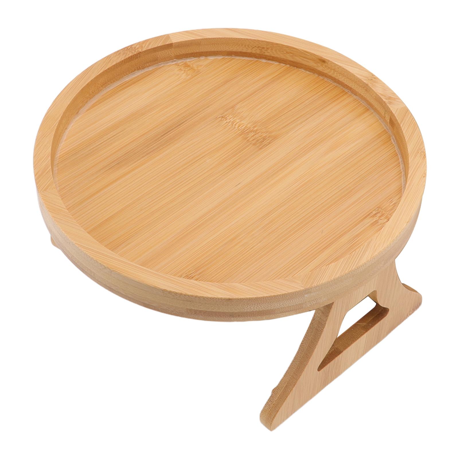 

Підставка-піднос на підлокітник дивана, бамбукова текстура, прикріплювана столик для кави, чаю, закусок