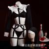 Sexy Lingerie Sexy Long Sleeves Hollowed Out Professional Female Cosplay Dark Cross Nun Uniform Seduction