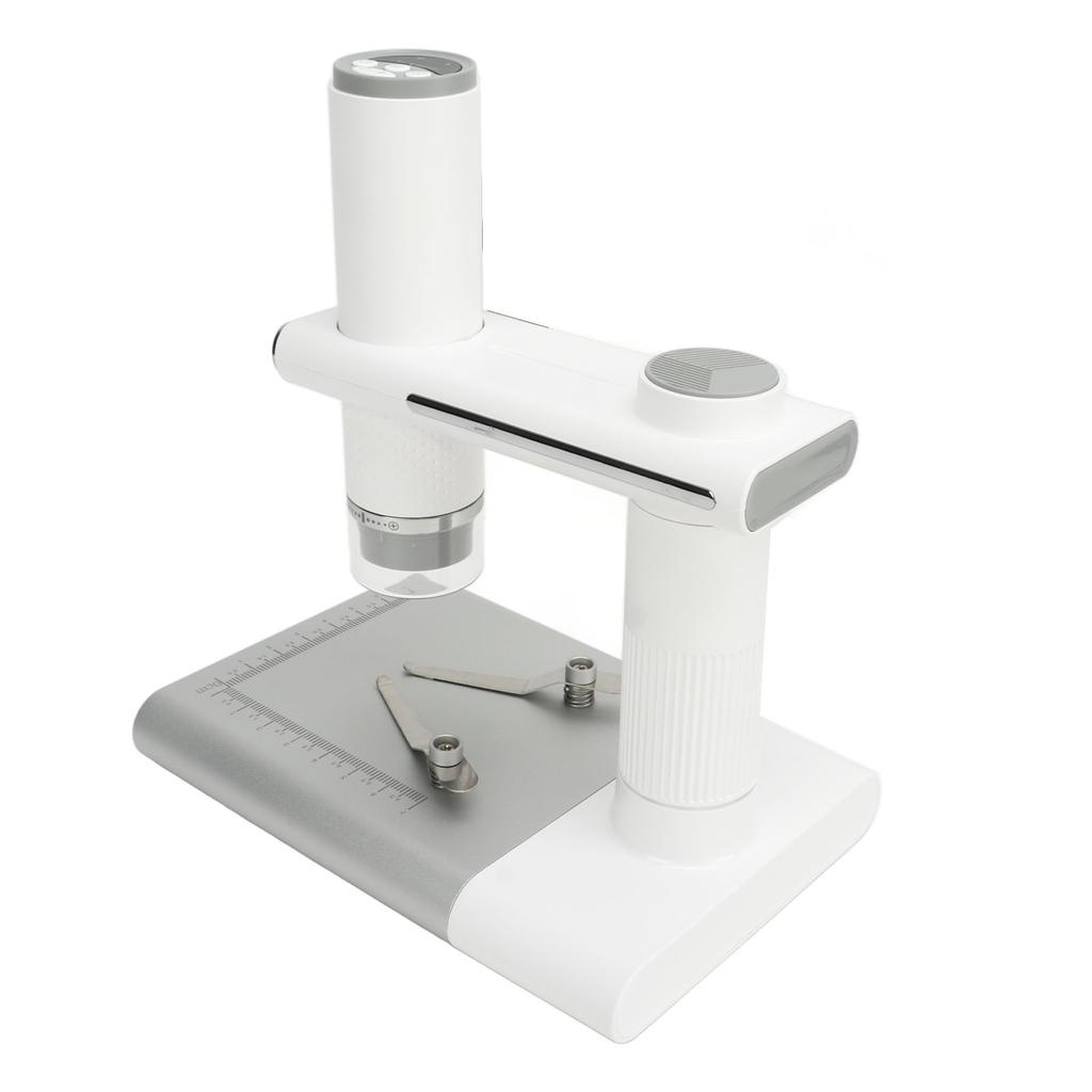 Wireless Digital Microscope 50‑1000X Magnification HD 2MP WiFi USB Microscopes Camera with 8 Adjustable LED and Stand