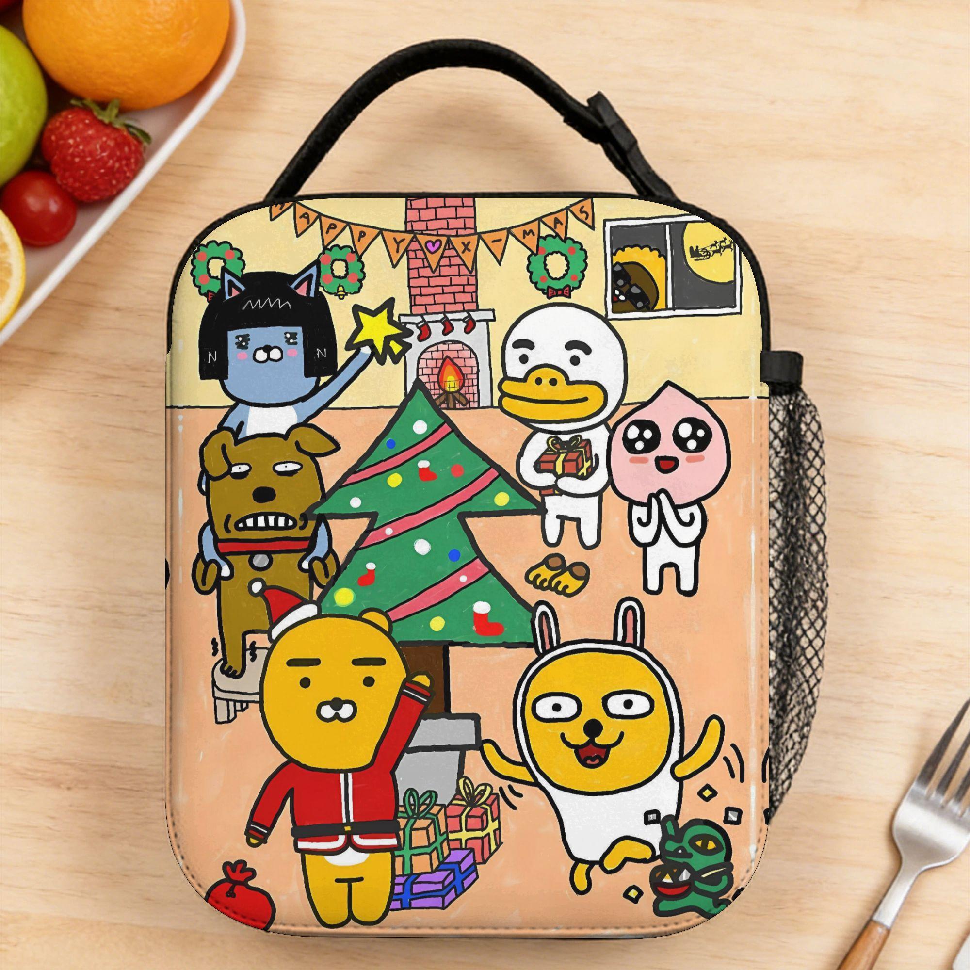 K-Kakaos F-Friends Lunch Bag Casual Office Lunch Box Designer Convenient Thermal Tote Handbags One Size