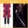 Devil May Cry Dante Cosplay Costume Set With Jacket Pants Gloves For Anime Game Roleplay
