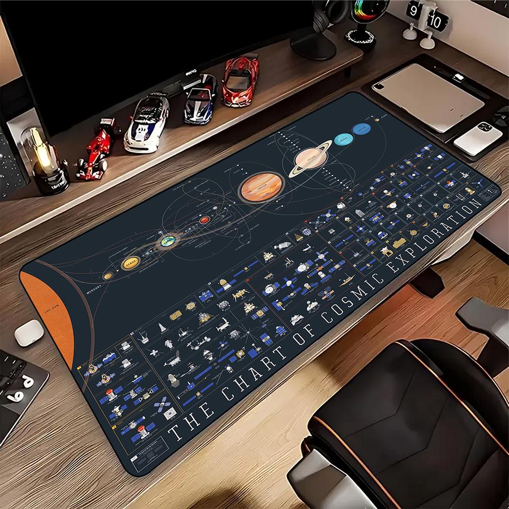 Solar System Space Gaming Mouse Pad Large Mouse Mat Laptop Mouse Carpet Game Carpet Keyboard Pads Gamer Desk Mat xcm