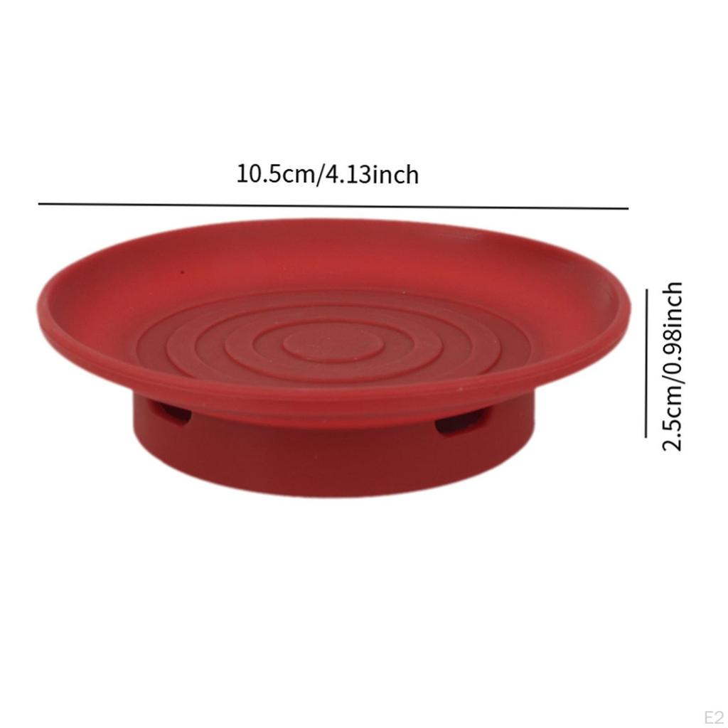 -Peise Plate Cup of Drain Pillow Multifunction Easy to Clean Glass Coaster Mat for Sweets