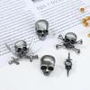 High-Quality Halloween Retro Brooch: Skull, Pumpkin, Spider & Dragon Designs for Unique European & American Style Clothing Accessories