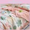Printed Flower Rabbit Washed Cotton Summer Air Conditioner Quilt Bedroom For