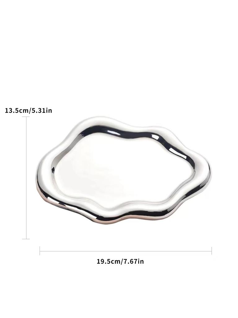 Ceramic Jewellery Storage Tray, Cloud-Shaped Design, Can Be Used as an Earring Display Stand, Office Decorative Item, or Gift