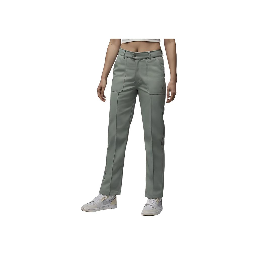 Jordan Straight Leg Zipper Mid-Waist Casual Pants Women Bottoms Jade-Smoke FN5446-304