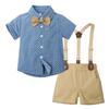 Summer British Style Toddler Performance Suit for Boys - Children's Formal Overalls Set