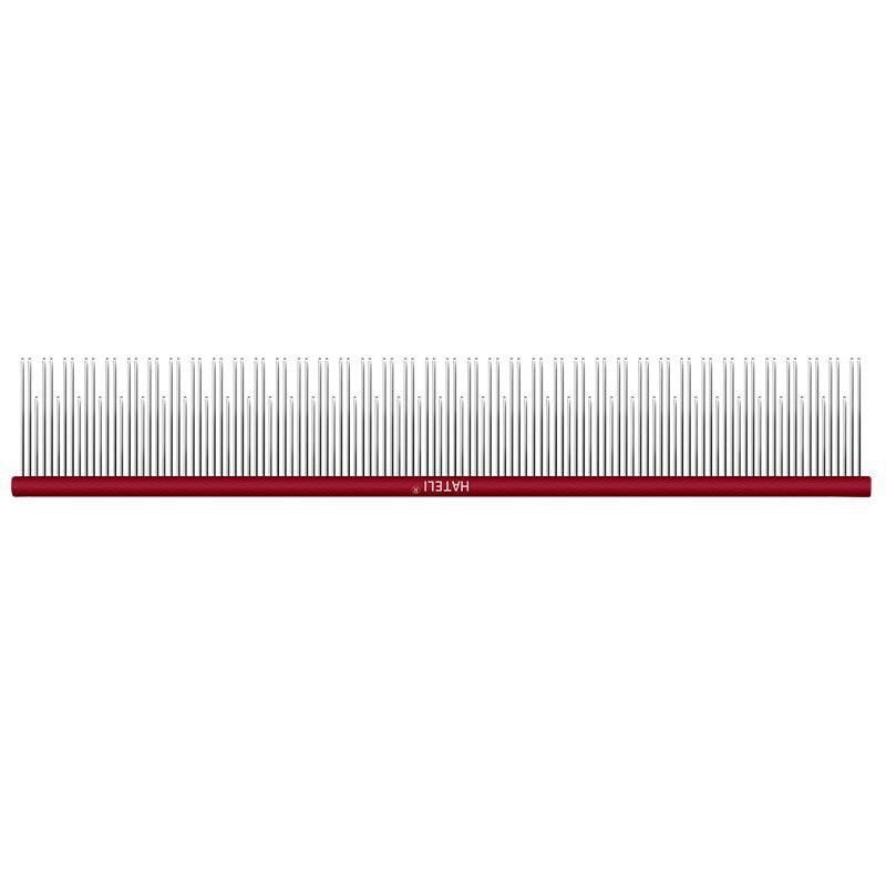Professional Pet Grooming Comb Dogs Cats Stainless Steel Fine Teeth Detangling Straight With Ergonomic Handle