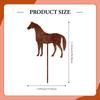 Horse Garden Stake Decorative Yard Animal Sculpture Lifelike Easy to Use Gifts Standing