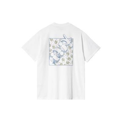 SS24 S/S Unified T-Shirt Letter Print Crew Neck Short Sleeve T-Shirt Men Tops White I033180-02-XX