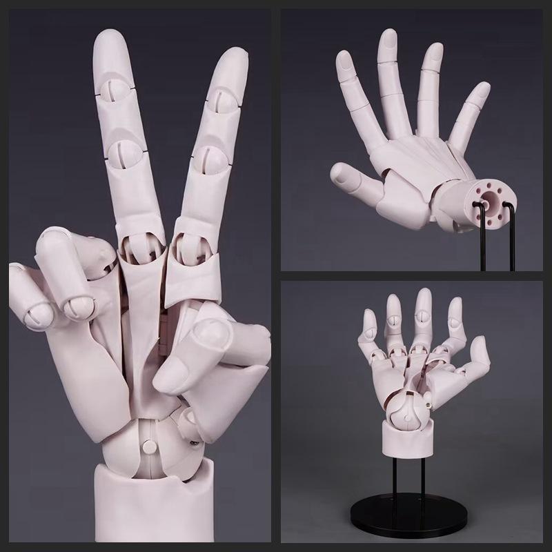 Super Movable 1:1 Hand Model, Finger Joint, Bionic, Painting Plain Art, Model Ornament Boxed Figure