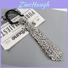 Womens Geometric Pattern Tie With Sparkling Accents For Office And Party