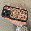 Phone Case Vintage Wine Red Floral Pattern For iPhone 17 16 15 14 13 12 11 Pro Max XS XR X 7 8 Plus 16E 17 Air 13 Mini TPU Cover