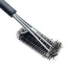 Triple-Head Stainless Steel Grill Cleaning Brush - BBQ Wire Brush Tool