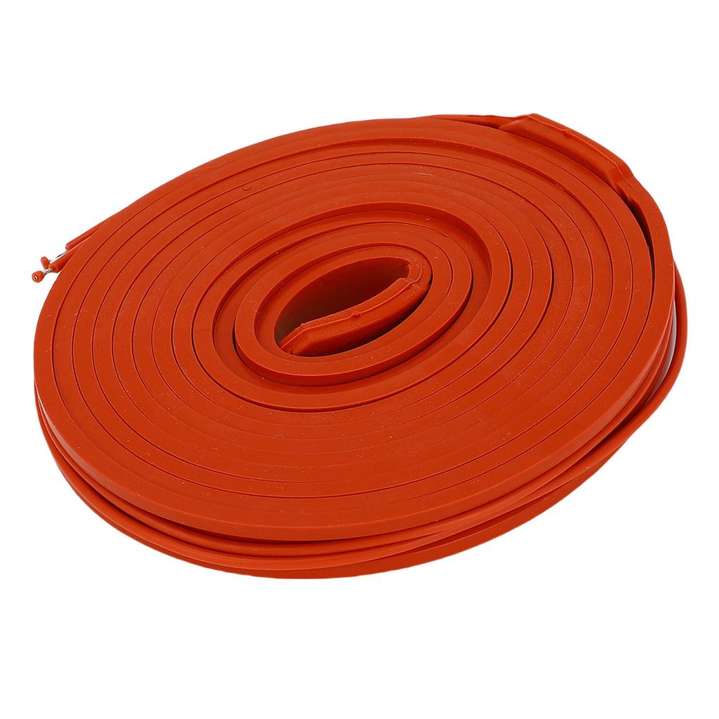 225W Flexible Heating Belt Water Proof Insulated Silicone Antifreeze Wrap for Water Pipe Metal Plastic Pipeline 15x3000mm