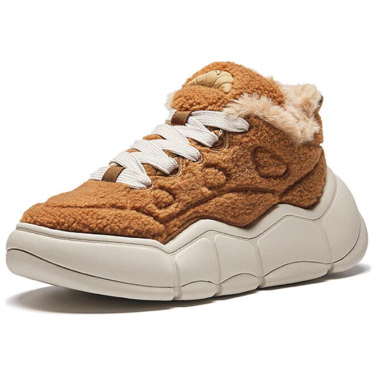 New Anta Special Fragrance Bag Slip-Resistant Cushioning Abrasion-Resistant Low-Top Skateboard Shoes Women's Climbing Brown 122448978-1