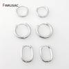 3 Styles Fashion Rhodium/Gold Plated Simple Hoop Earrings for Women Circle Piercing Round Ring Earrings Wholesale