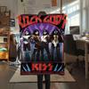KISS rock band printing Flannel Blanket Bedroom Sofa Camping Warm blanket Gifts for family and friends-MJ002