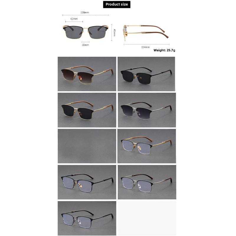 Retro Half-frame Sunglasses for Men Women Small Face Artifact Temperament Fashion Glasses High-quality Pop