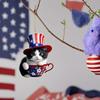 Patriotic Cat Independence Day Acrylic Tree Ornament