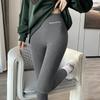 Women's High-Waist Fleece-Lined Shark Pants - Plus-Size Slimming, Elastic Skinny Fit for Autumn/Winter