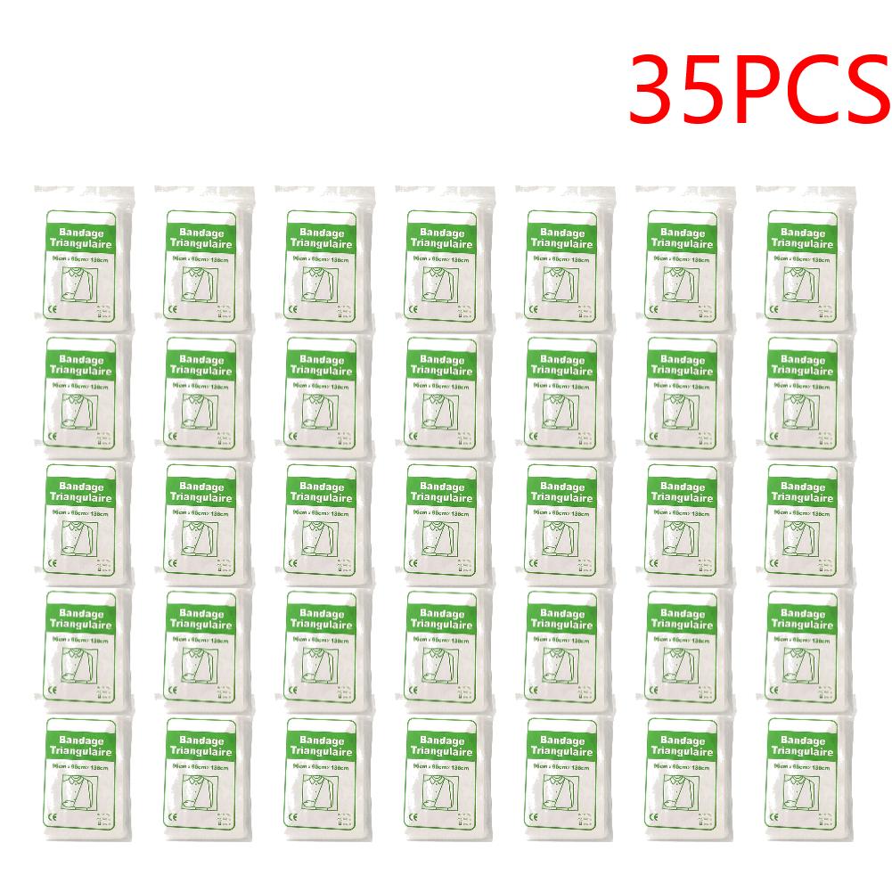 35-50pcs Triangular First Aid Bandage Non-Woven Emergency First Aid Bandage First Aid Wrap Bandage for Fracture Fixation