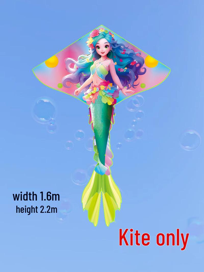 

Вэйфанский воздушный змей «Русалка»: Дизайн мультяшной девочки для детей