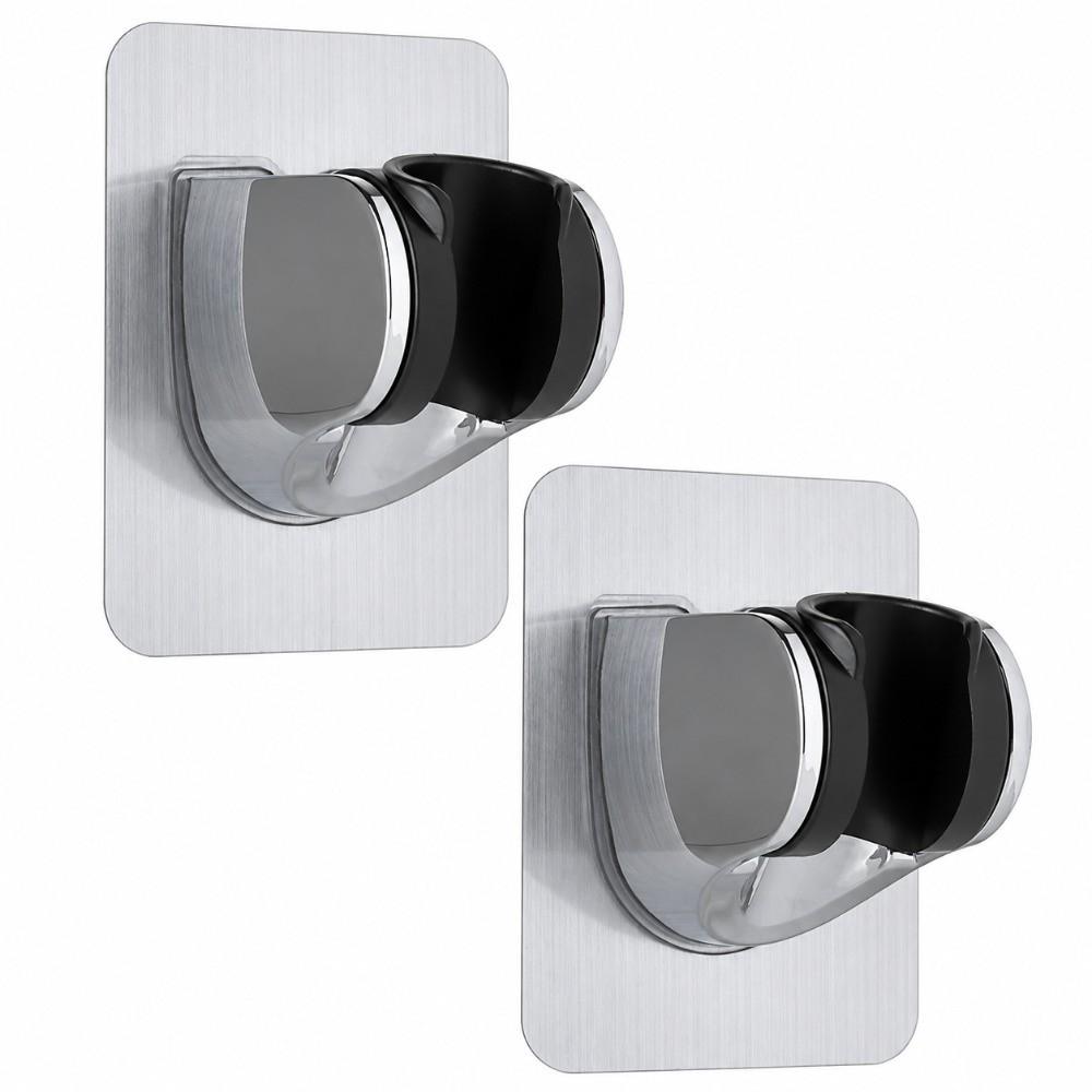 2 Pack Wall Mounted Handheld Shower Holder ABS Shower Wand Bracket Shower Bracket  For Bathroom