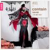Halloween Adult Costume Black and White Witch Vampire Long Dress Witch Dress Ghost Bride Queen Dress Kuila