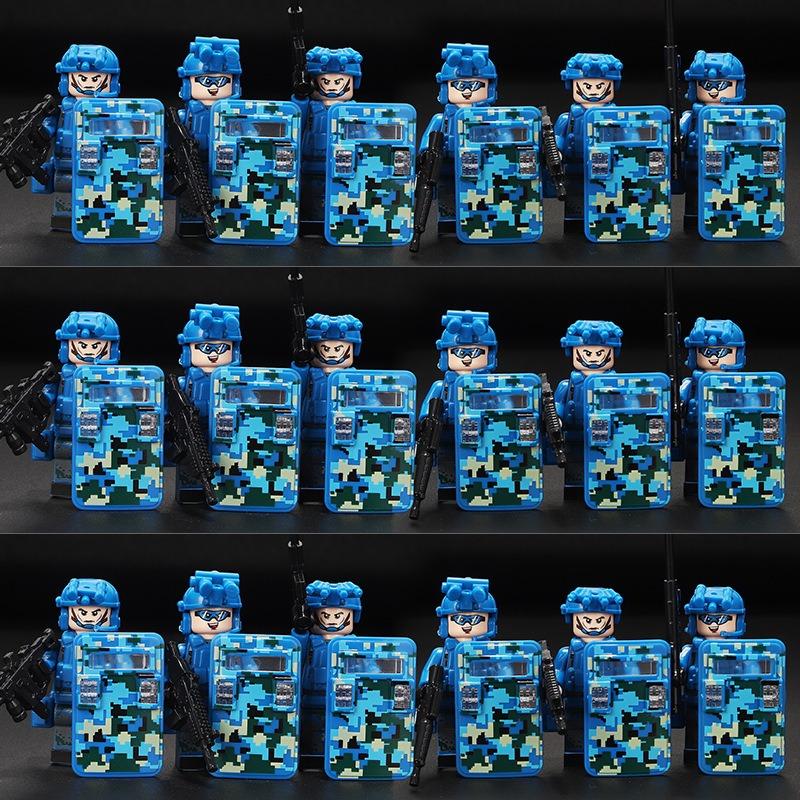 Peacekeeping and Riot Control Teams, Police, Special Forces, Soldiers, Military Figures, Children, Assembled Toys, Building Toys, Gifts