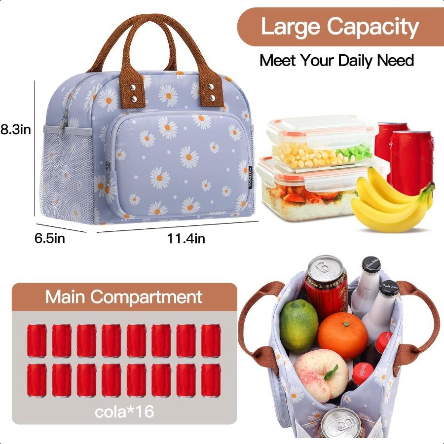 

Lunch Bag for Women Insulated Lunch Box for Women Men Work Adult Cute Lunch Tote Large Capacity Reusable Cooler Containers for United States
