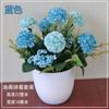 Artificial Silk Flower Potted Plant Desktop Decor Home Office Interior Styling Small Fake Floral Arrangement
