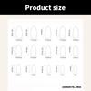 Almond Press On Nails Glossy Fake Nails Stick On Nails In 12 Sizes 24 Pcs French Nails Tips for DIY Nail Art Decorations