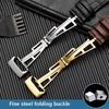 Top layer Genuine Leather watch Strap for AP Audemars 15400 15703 Royal Oak Offshore Series Male 26mm Black Brown Watchbands