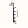 4pcs Set - 5-Hook Door Hook Back Pocket Storage Rack | Household Bathroom Storage Organizer for Bathrooms, Bedrooms