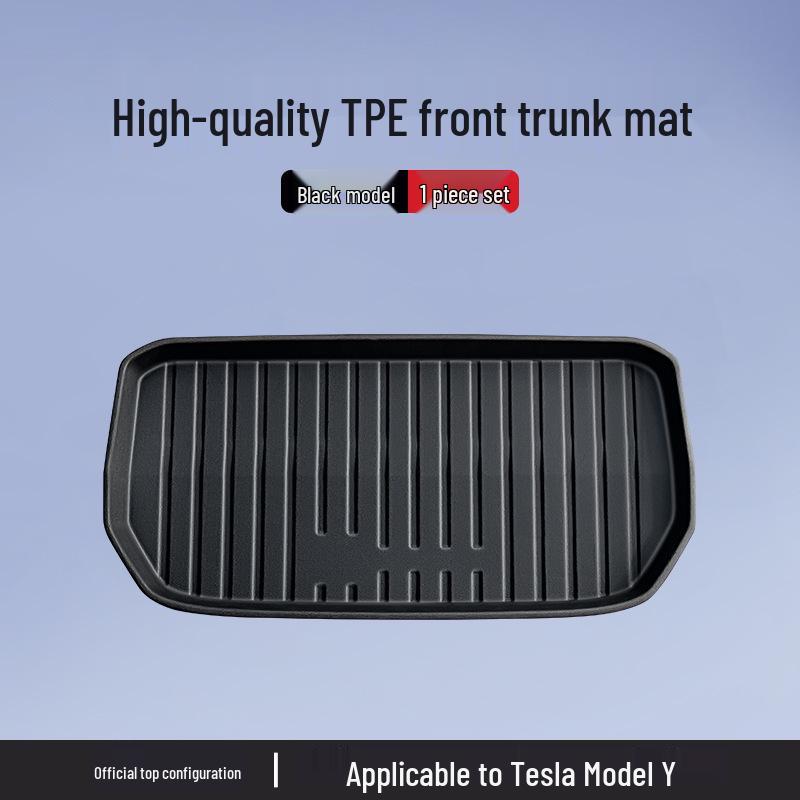 Tesla Model 3/Y Updated TPE Trunk Mats - Front & Rear, Protective Accessories for Retrofit.