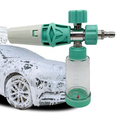 100ml Water Foam Pot Adjustable Soap Foam Spray Bottle 1/4 Inch Quick-Connect Liquid Foam Sprayer for Cleaning Cars SUVs
