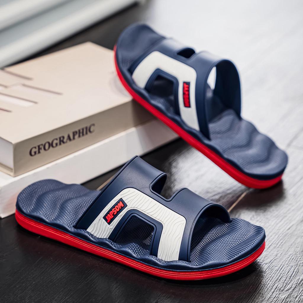 Men's Summer Non-Slip Massage Sandals - Large Size Outdoor Bath Flip Flops