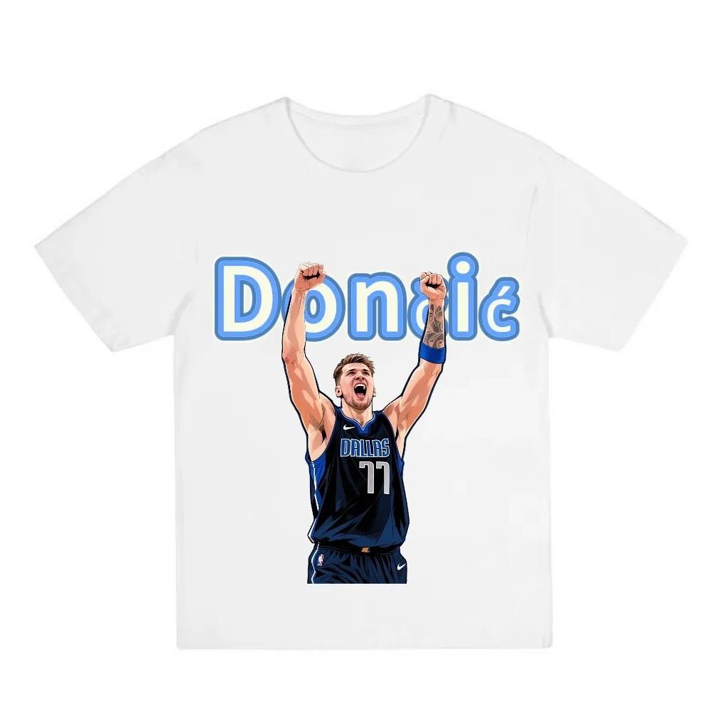 2026 American-style Cartoon Basketball Short-sleeved Comic-style Sports Star T-shirt Featuring Kobe Bryant, James Harden