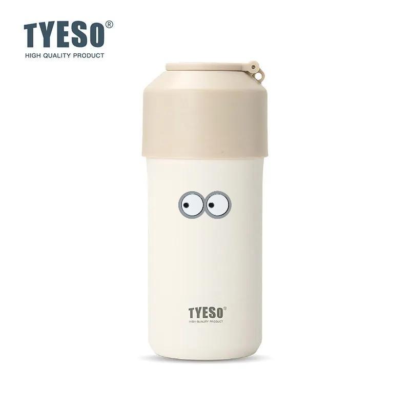Tyeso 1000ML Portable Insulated Cold Drink Bottle High-Performance Lightweight Tumbler Large Capacity for Outdoor Sports Travel with Eye Sticker
