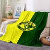 Manchester Crest Blankets Flannel Printed Breathable Warm Throw Blanket for Home Office Bedspreads 0708a10