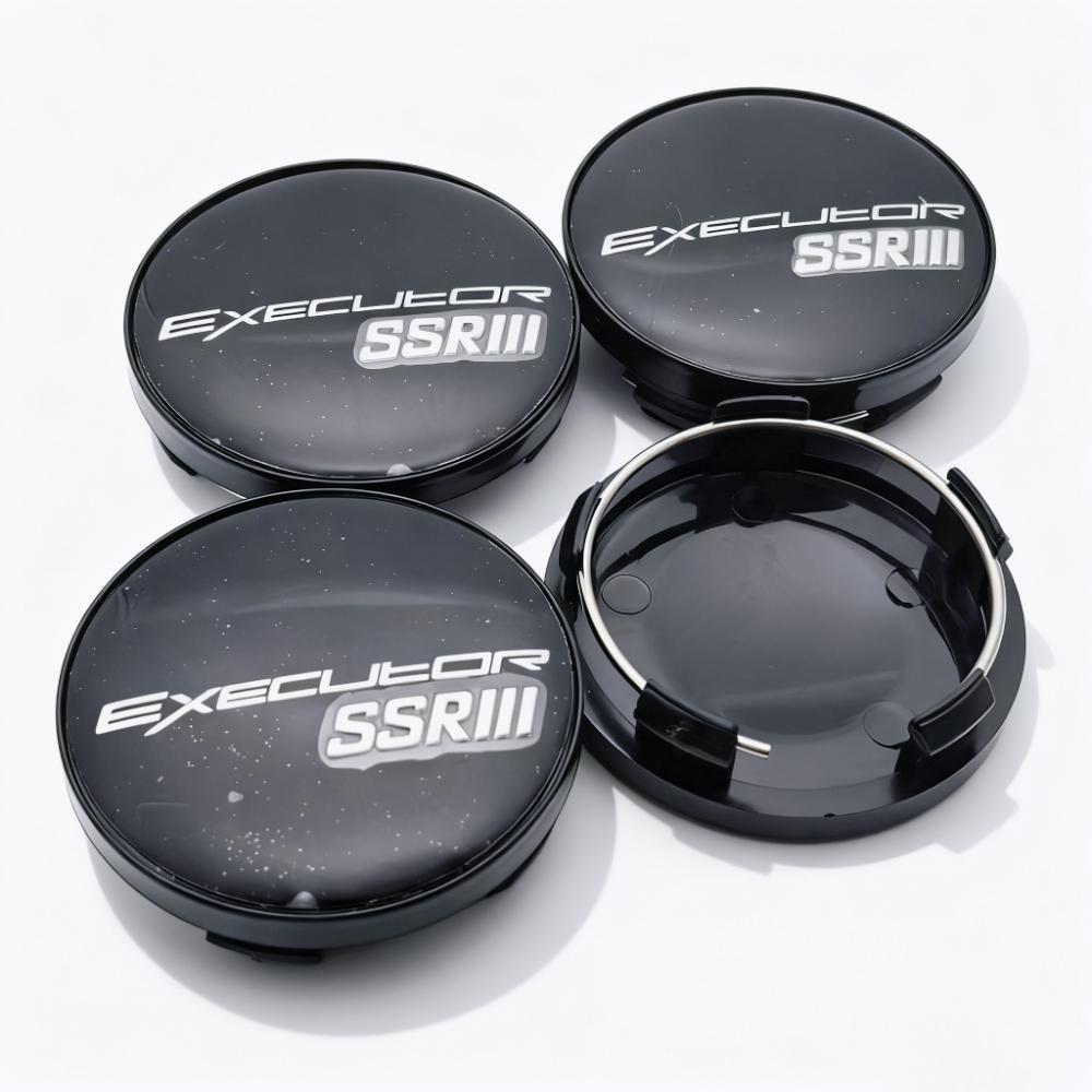 4pcs SSR Executor Logo Badge Car Wheel Center Caps 58MM 54MM Rim Hubcaps Cover SSR Emblem Wheels Hub Cap Replace Car Accessories