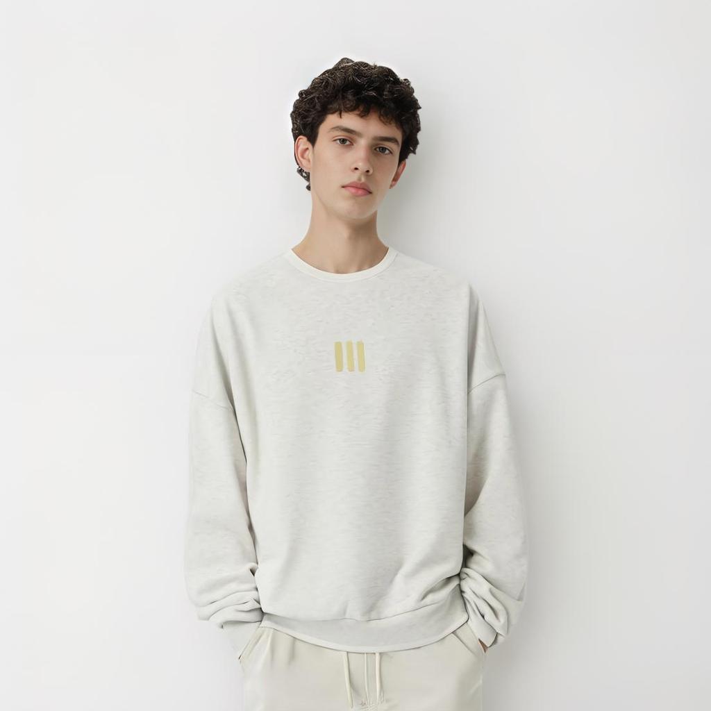 adidas X Fear of God Athletics Crewneck Oatmeal Unisex Tops White IS5320